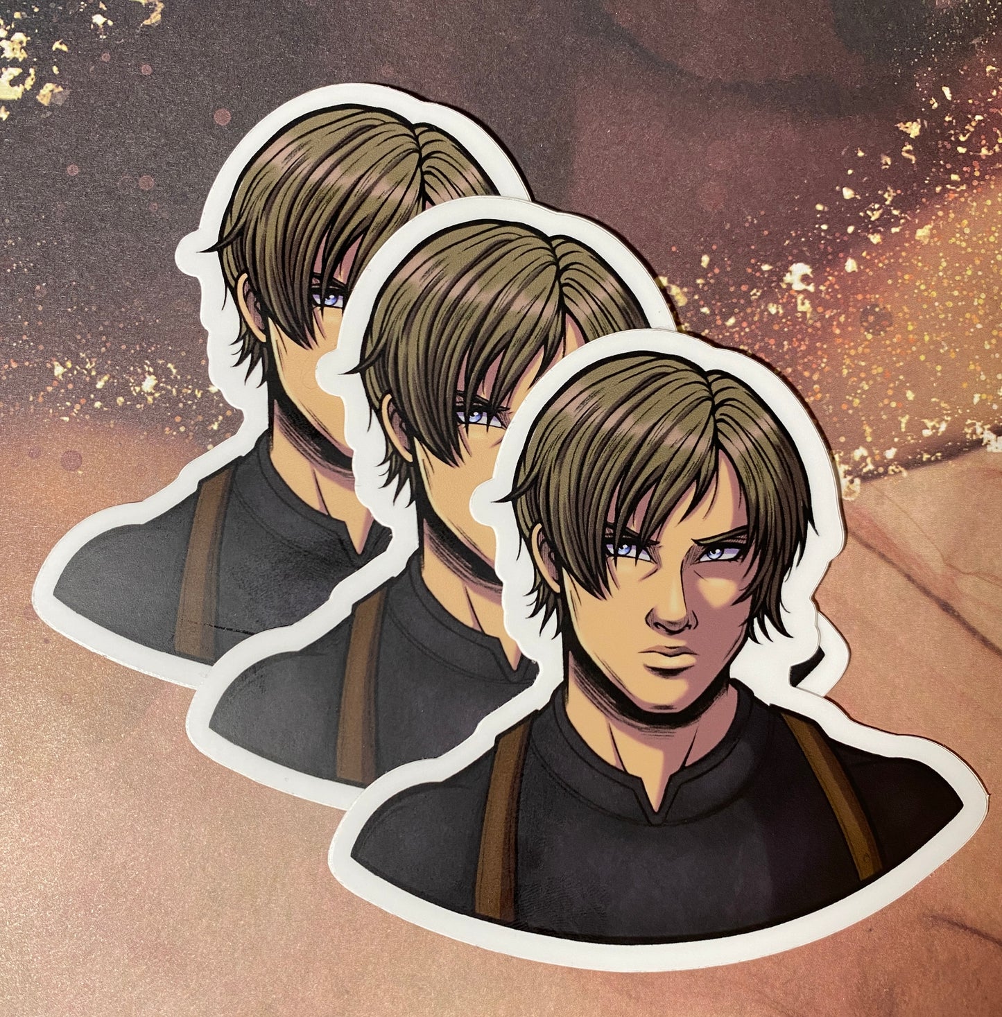 Leon Variety (BACKORDER) - Horror Video Game 3.5” Fan Art Stickers