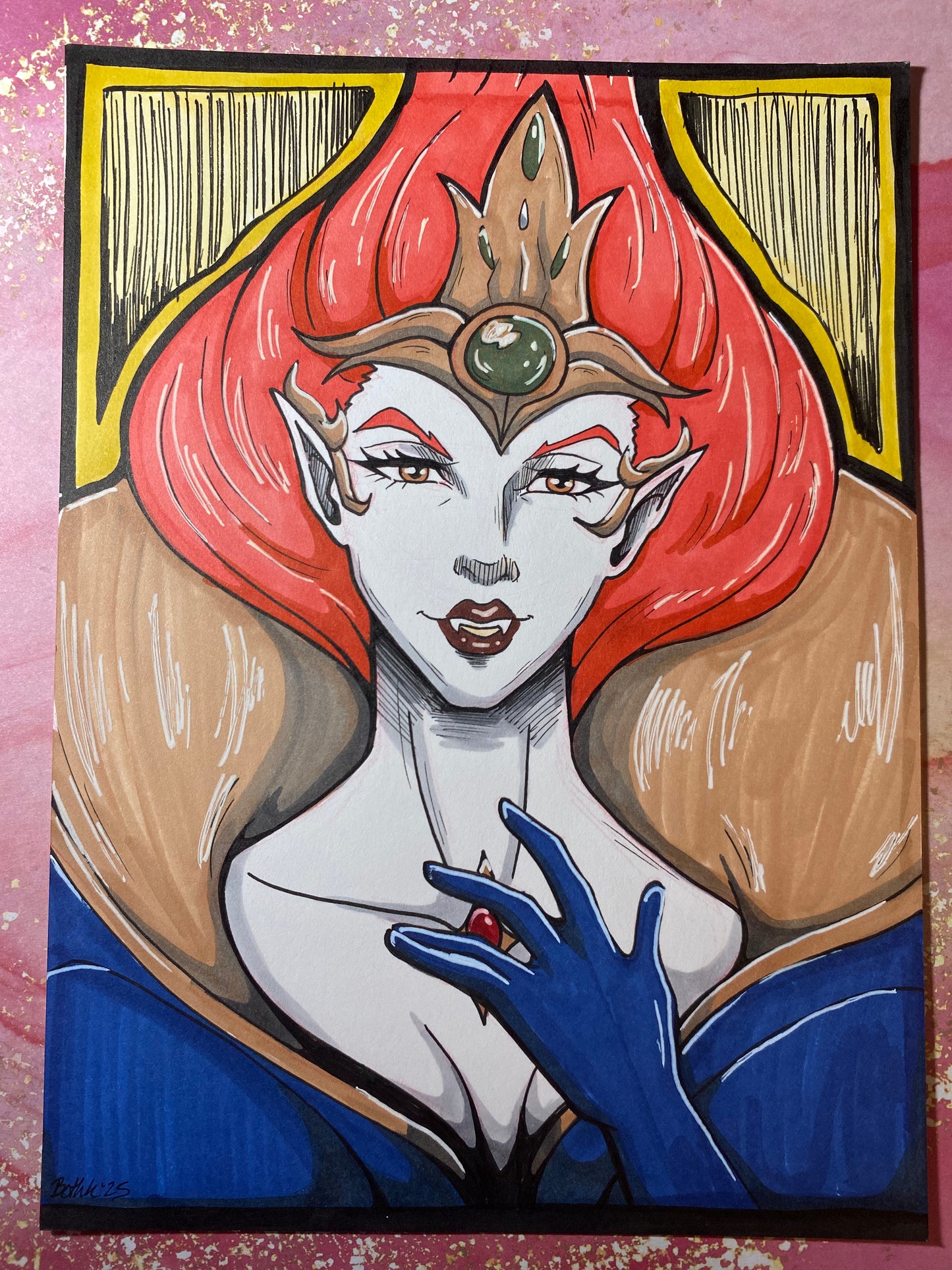 Erzsebet - CV: Nocturne 5x7" Traditional Fan Art