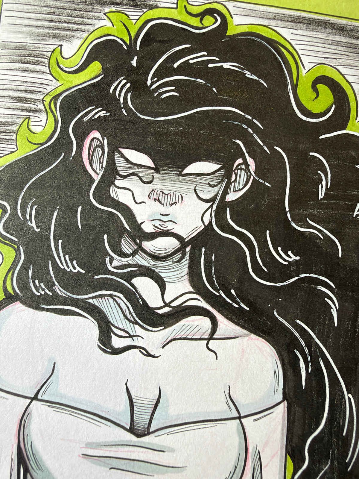 Ghost Woman - 5x7" 2026 Original Artwork