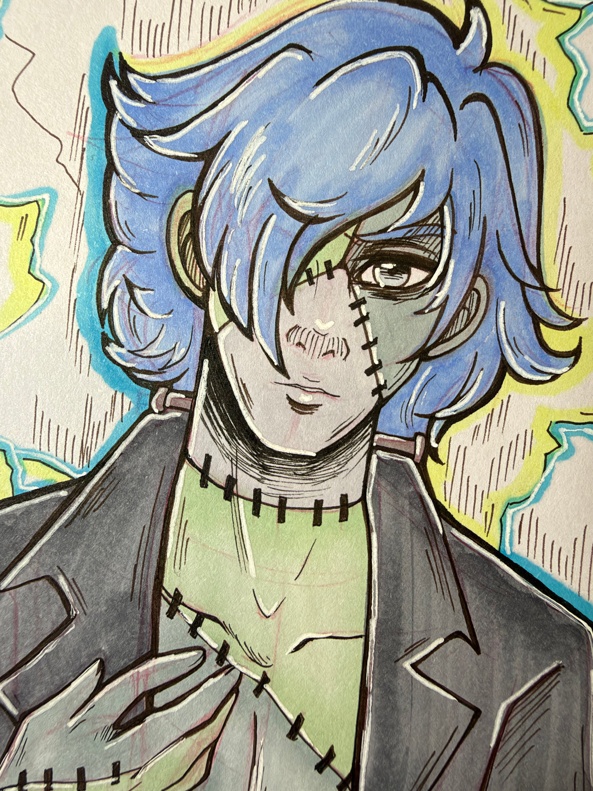 Franken Man - 5x7" 2026 Original Artwork