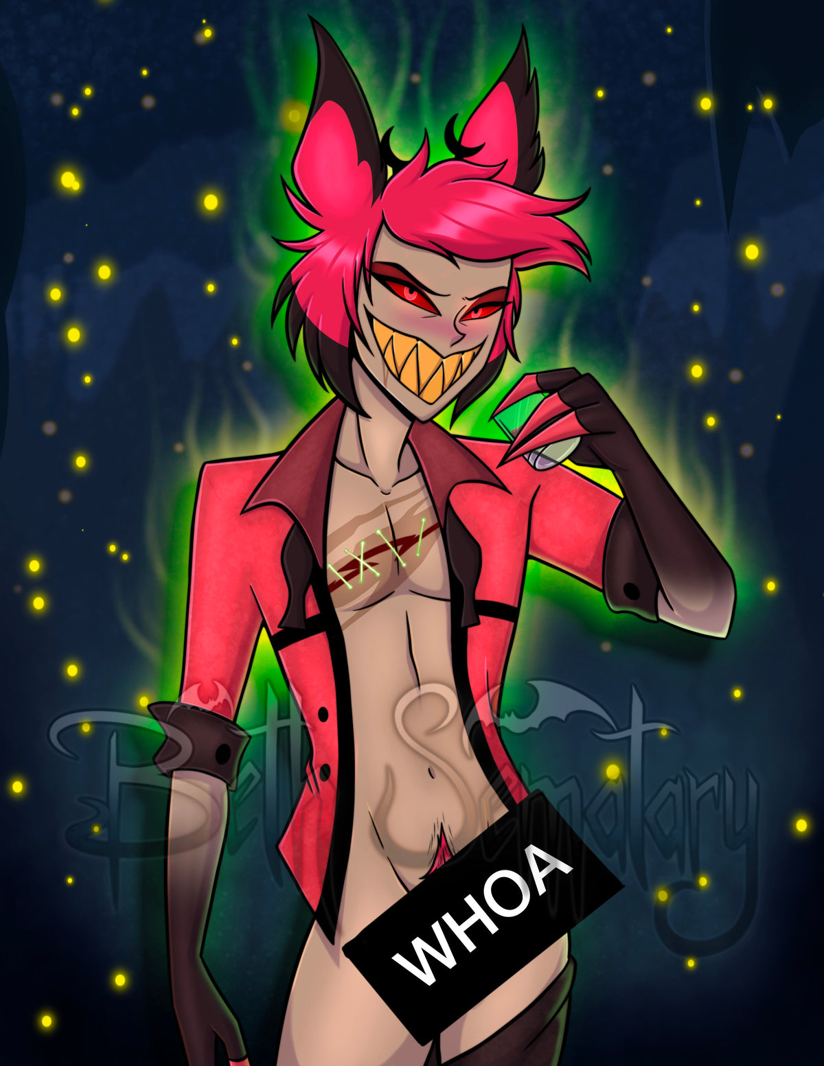 Alastor (SFW + NSFW) - Hazbin 8.5”x11” Fan Art Print