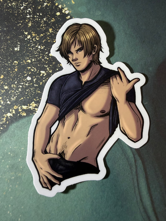Leon + Luis RE4 4” (SFW + NSFW) Fan Art Stickers