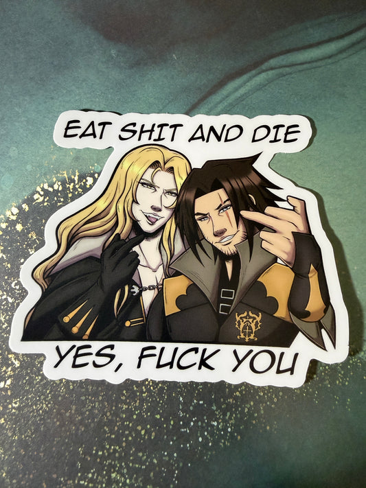 Eat Sh*t CV 3.5” Vinyl Fan Art Sticker