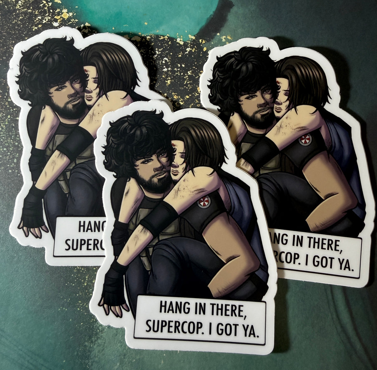 Carlos x Jill 4” Vinyl Fan Art Sticker