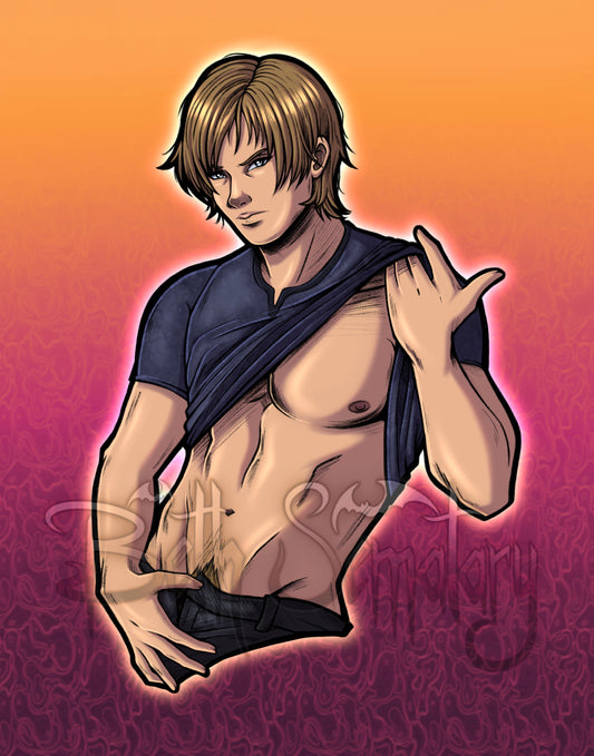 Leon RE4 5x7” Fan Art Print