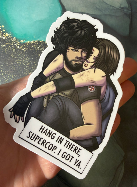 Carlos x Jill 4” Vinyl Fan Art Sticker