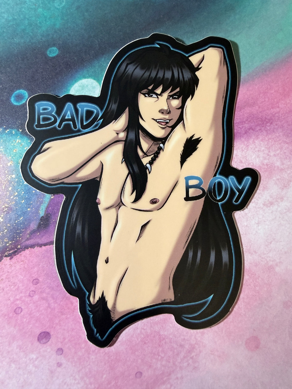 “Bad Dog” Shirtless Demon Dog Anime Men Variety - 4” Vinyl Matte Sticker