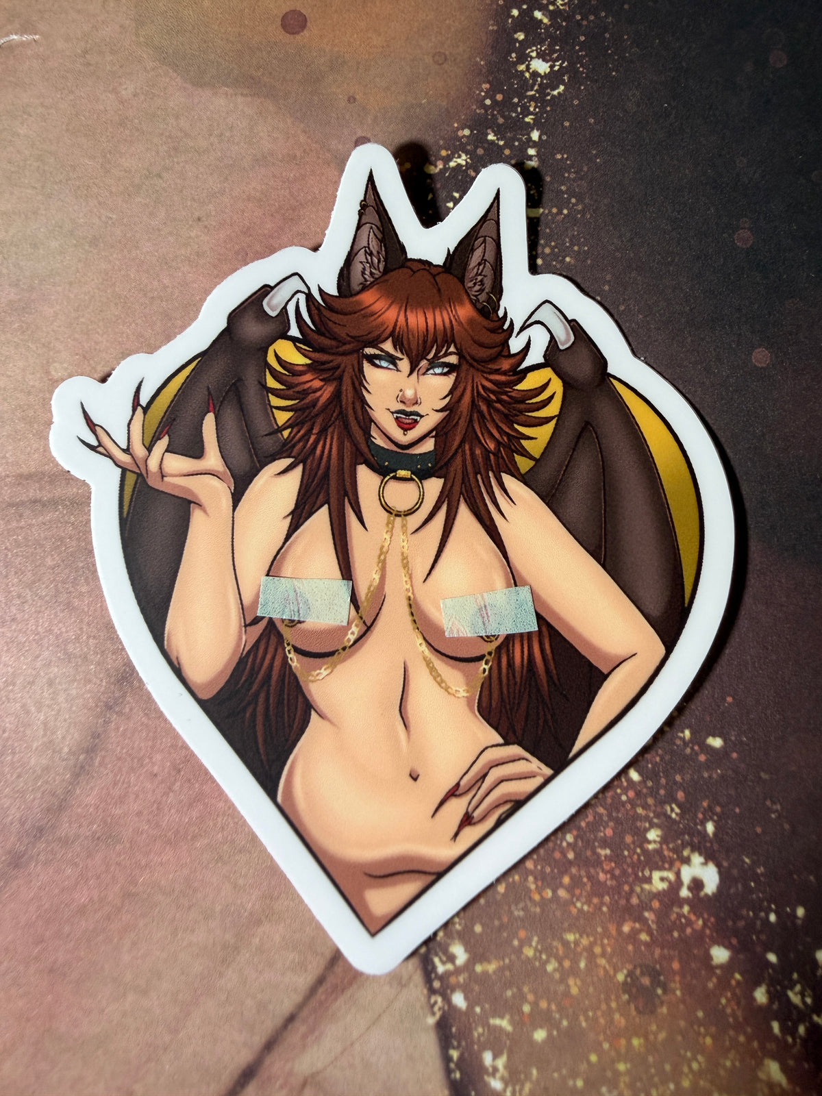Spicy Heart Pocky Bats 3.5” Original Stickers