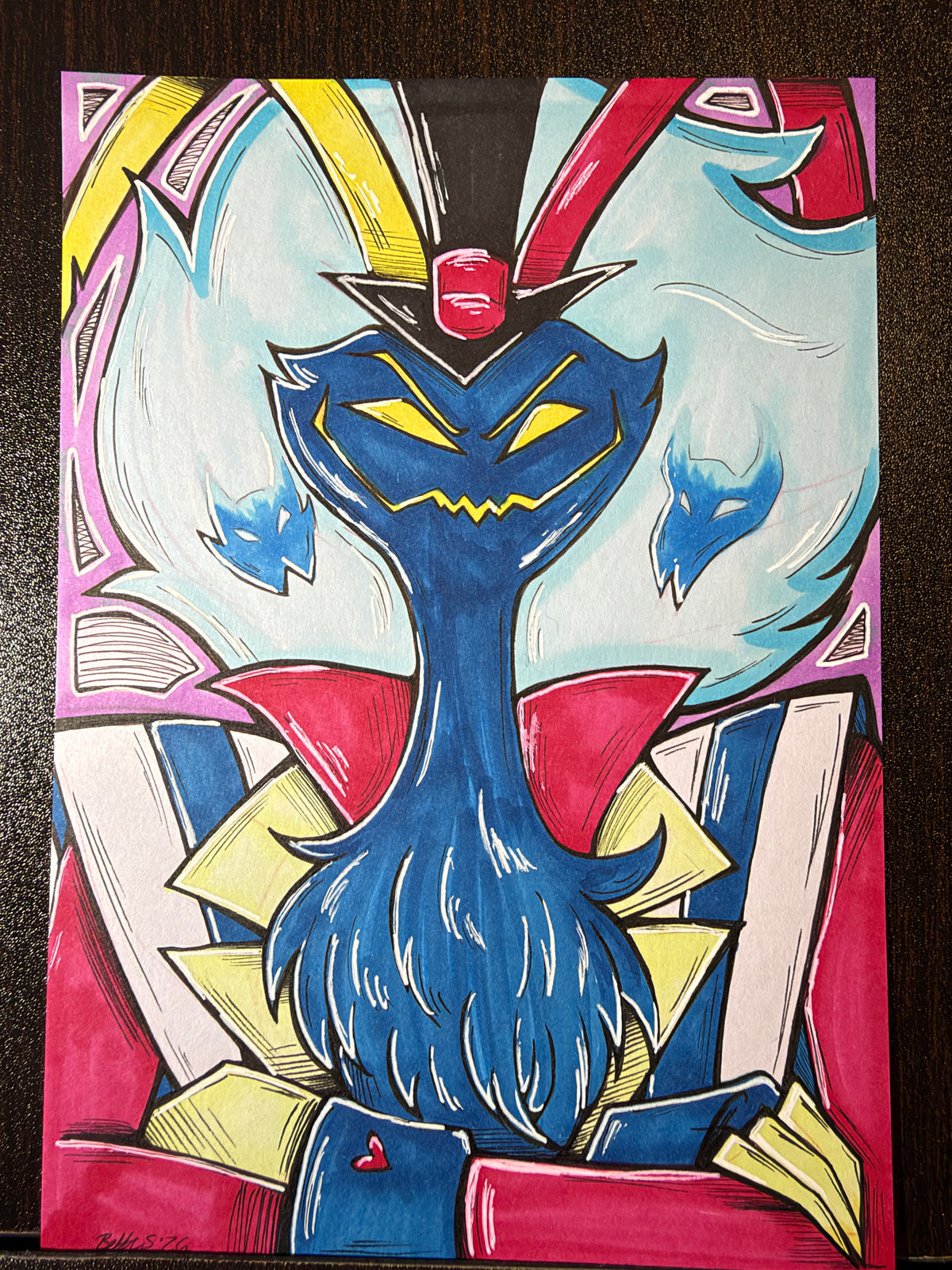 Asmodeus - Helluva Boss 5x7" Fan Art Traditional Artwork