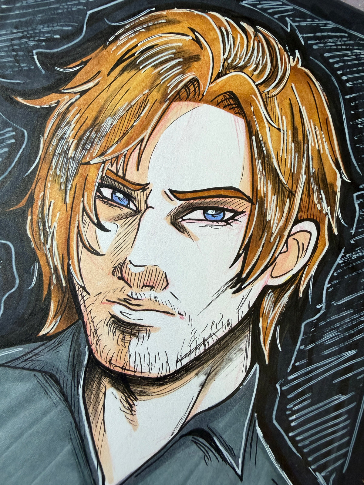 Leon - RE9 5” Original Traditional Artwork