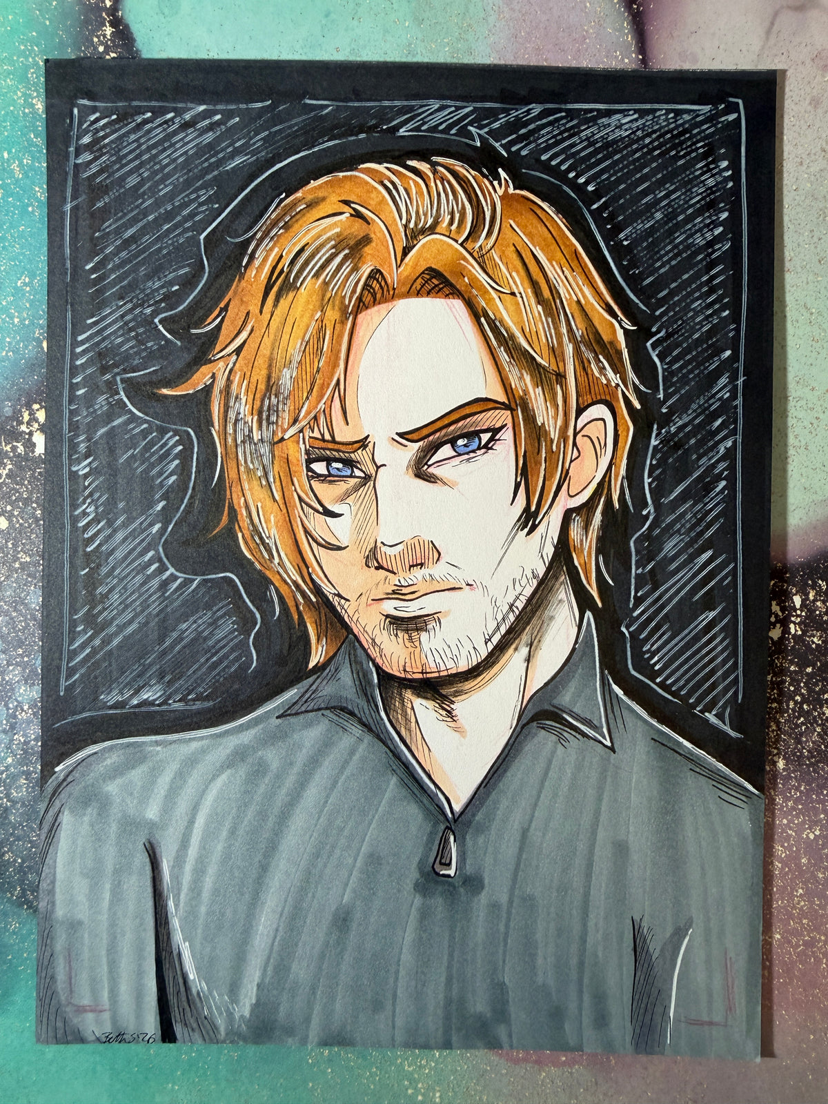 Leon - RE9 5” Original Traditional Artwork