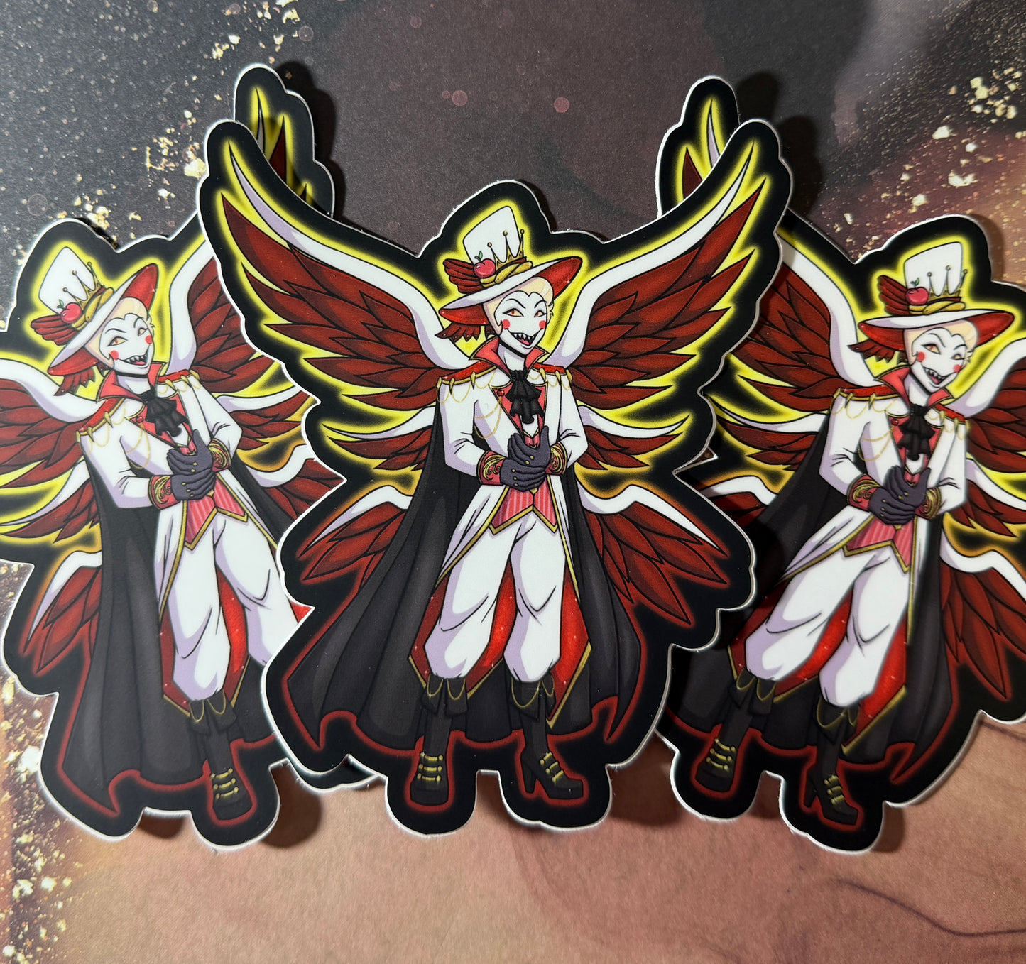 Lucifer Hazbin Gala Themed Fan Art 5” Vinyl Sticker