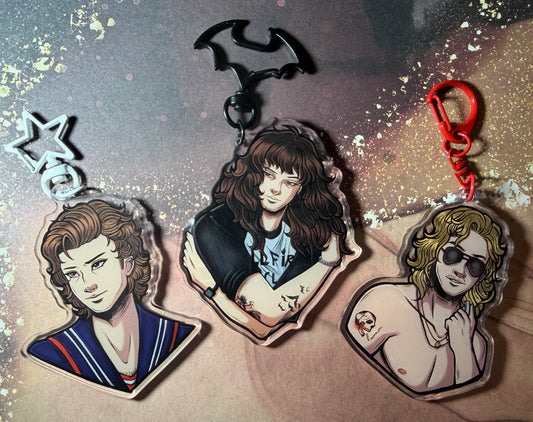 ST Fells Keychains - Eddie, Steve, Billy