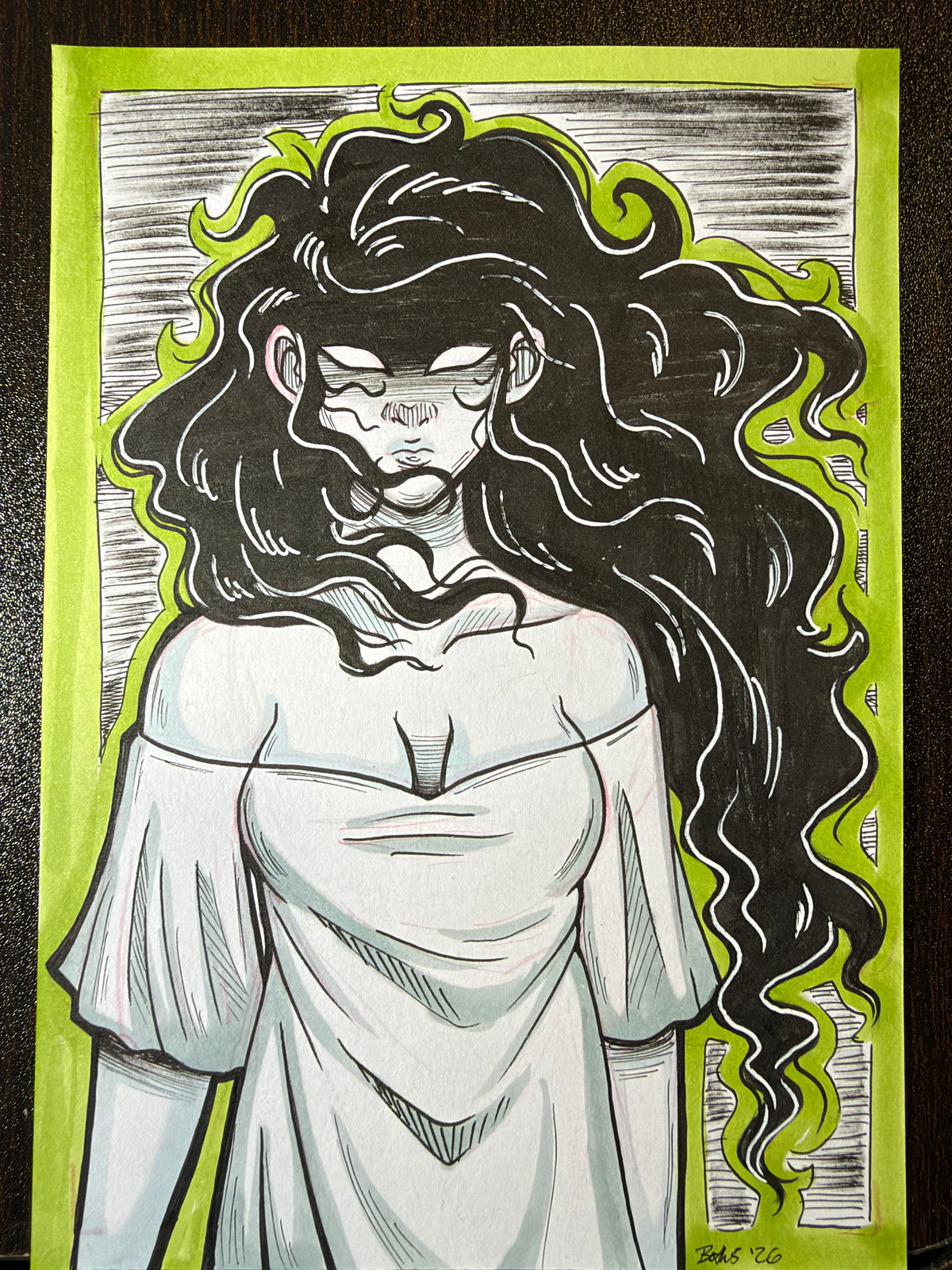 Ghost Woman - 5x7" 2026 Original Artwork