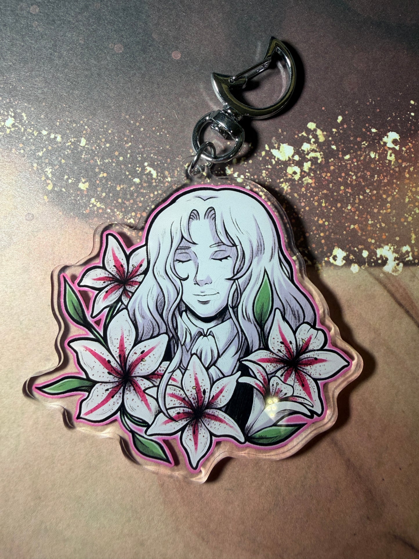 Alucard Lily 3" Fan Art Keychain