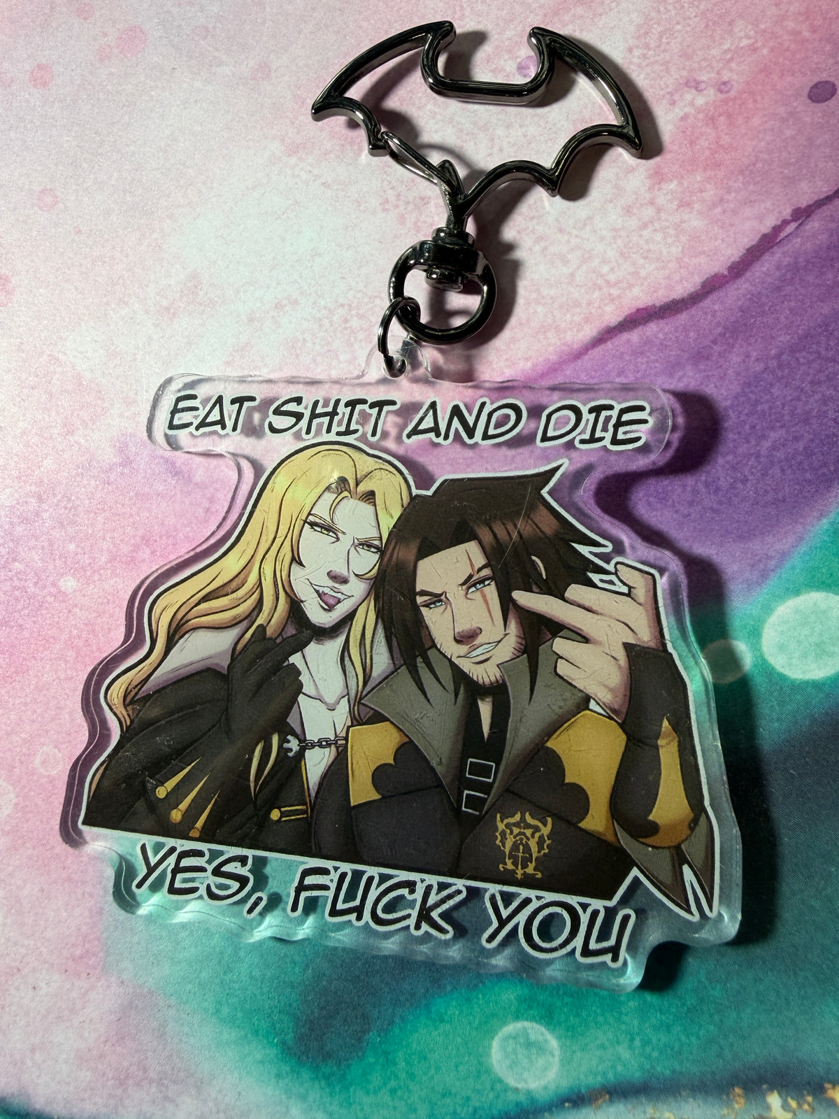 Eat Sh*t + Die CV Fan Art 3” Acrylic Keychain