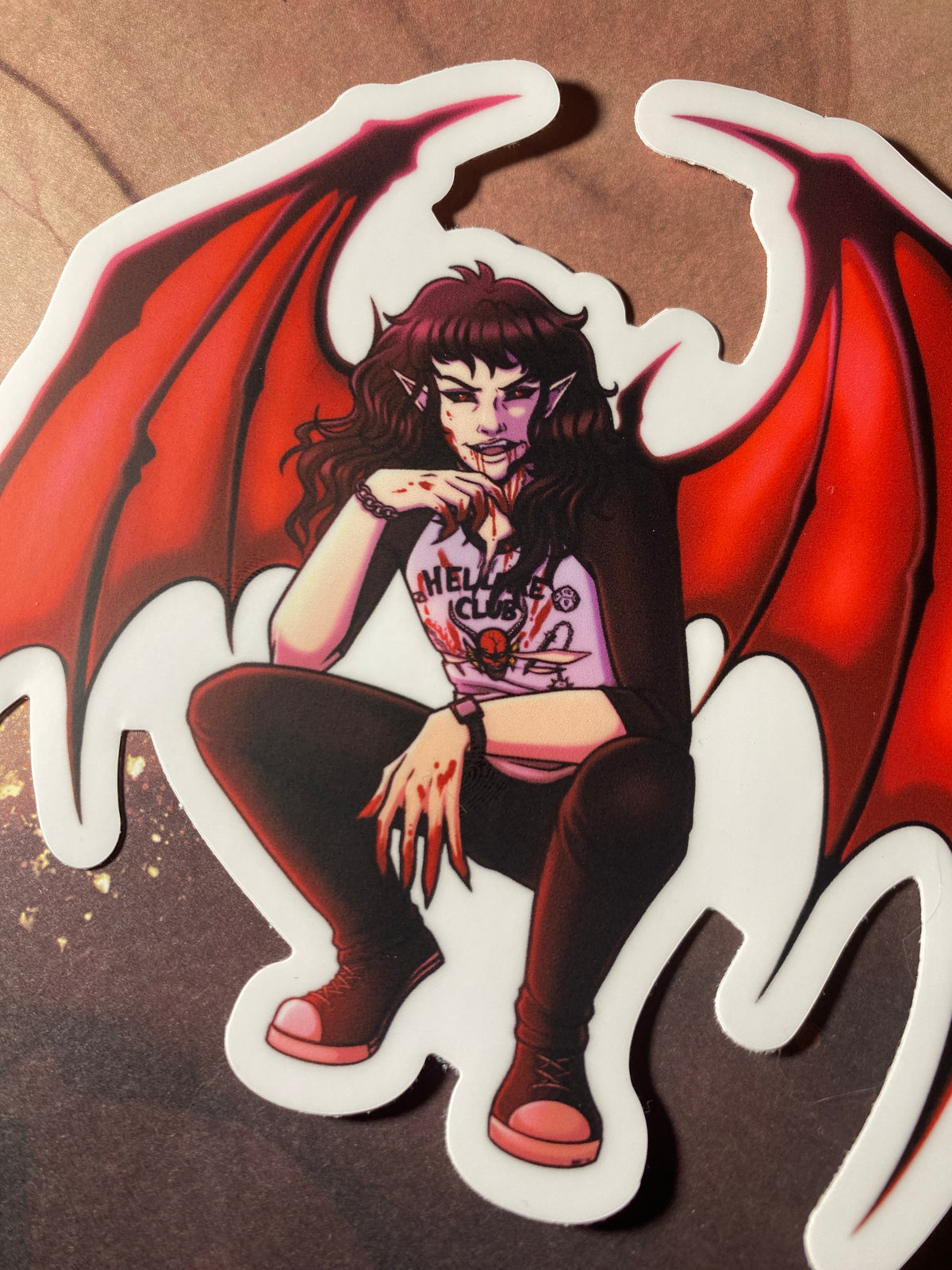Kas Eddie Vampire 4" Fan Art Sticker