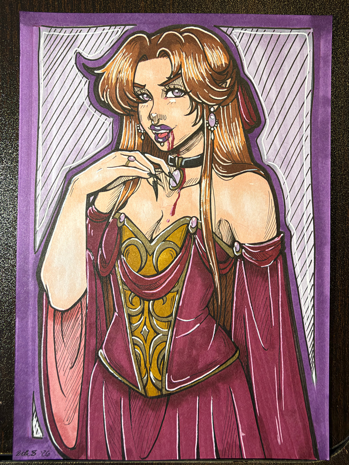 Vampire Woman - 5x7" 2026 Original Artwork